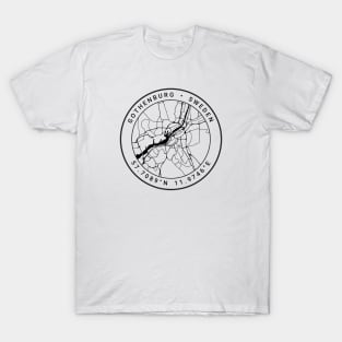 Gothenburg Map T-Shirt